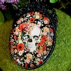 Beautiful Bones Skull Cameo Necklace
